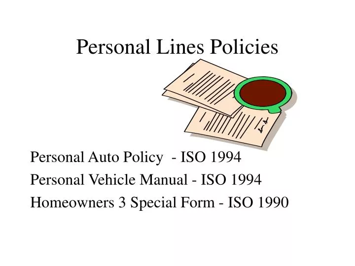 personal lines policies