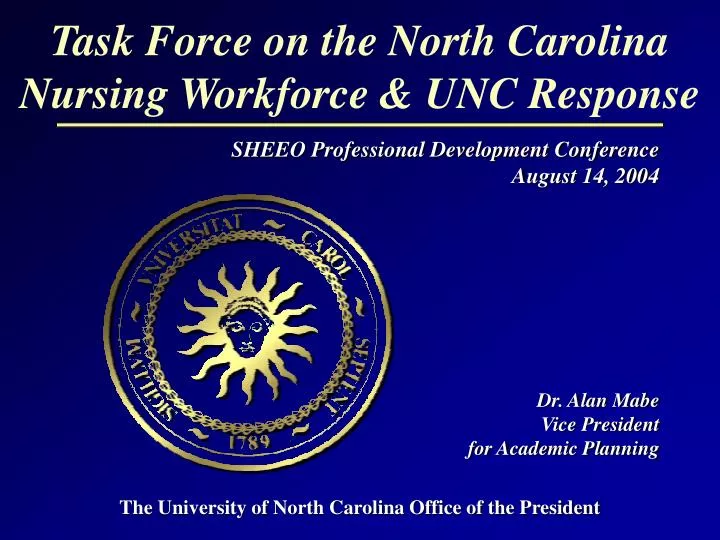 task force on the north carolina nursing workforce unc response