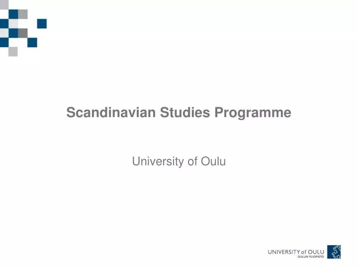 scandinavian studies programme
