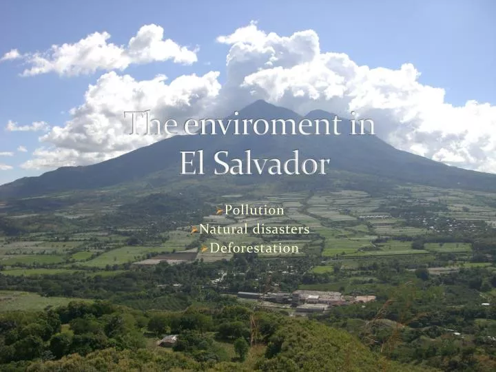 the enviroment in el salvador