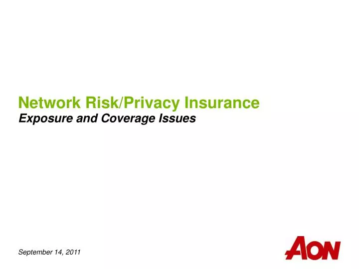 network risk privacy insurance