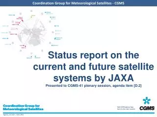 Overview - Planning of JAXA satellite systems
