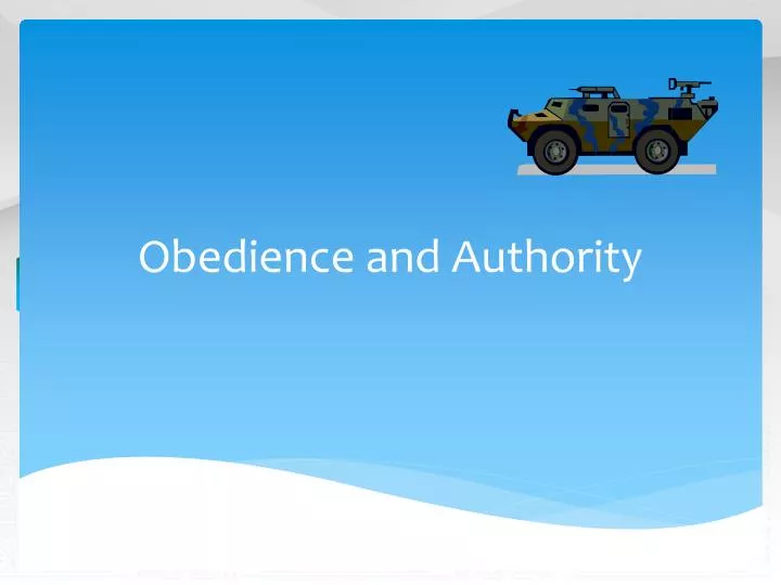 obedience and authority