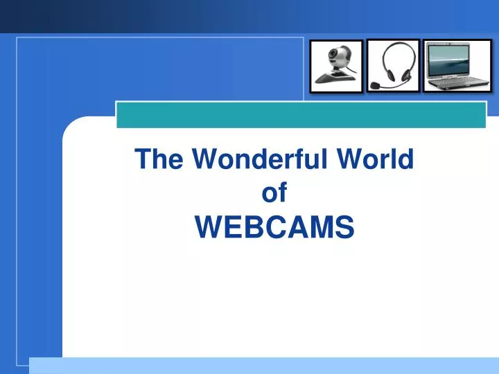 the wonderful world of webcams