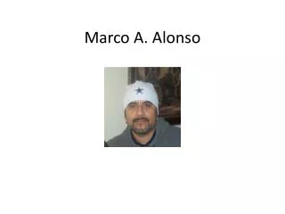Marco A. Alonso