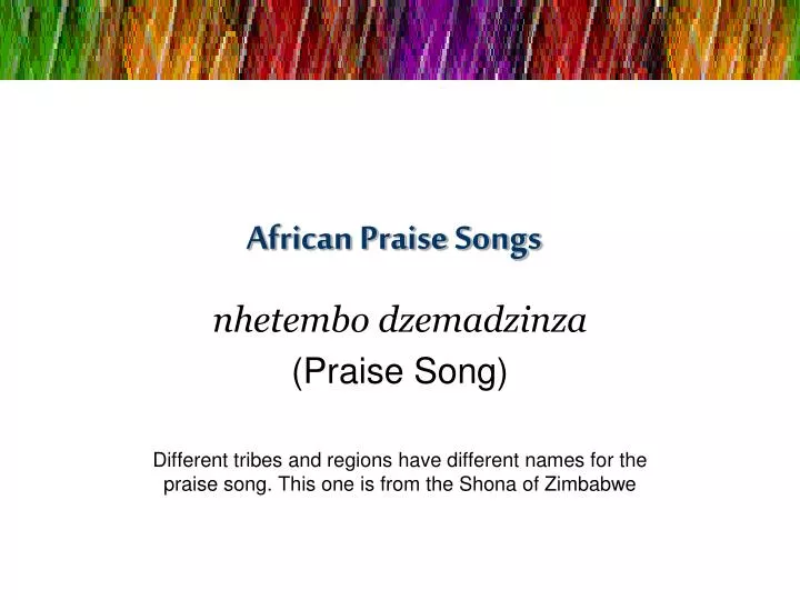 african praise songs