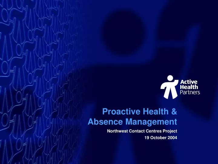 proactive health absence management