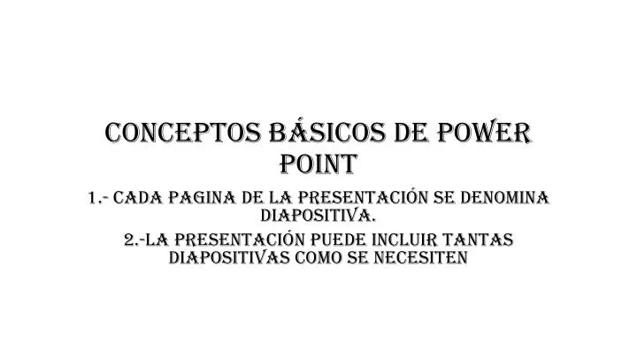 conceptos b sicos de power point