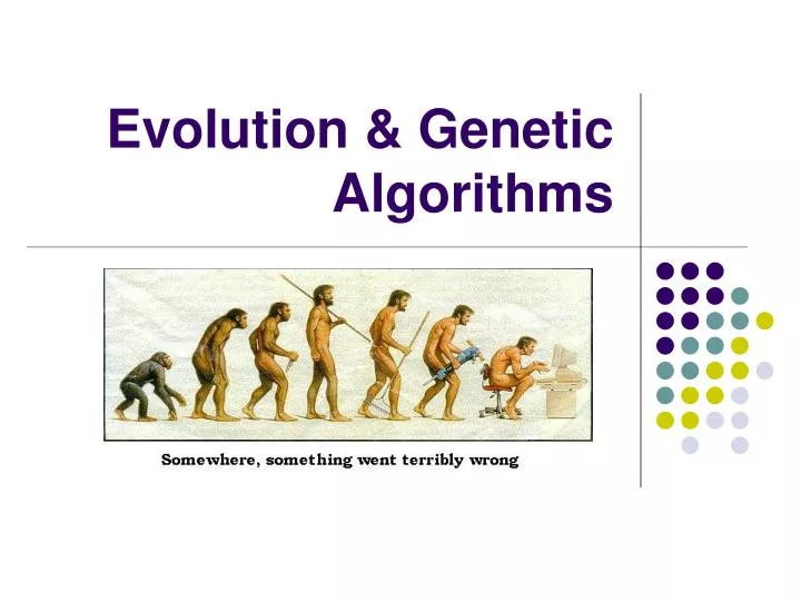evolution genetic algorithms