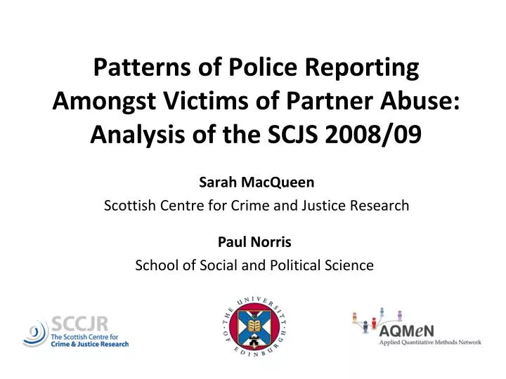 sarah macqueen scottish centre for crime and justice research