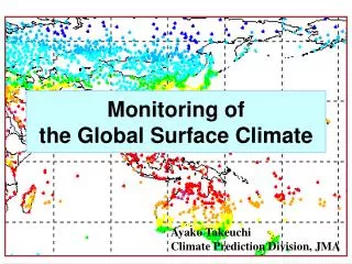 Monitoring of the Global Surface Climate