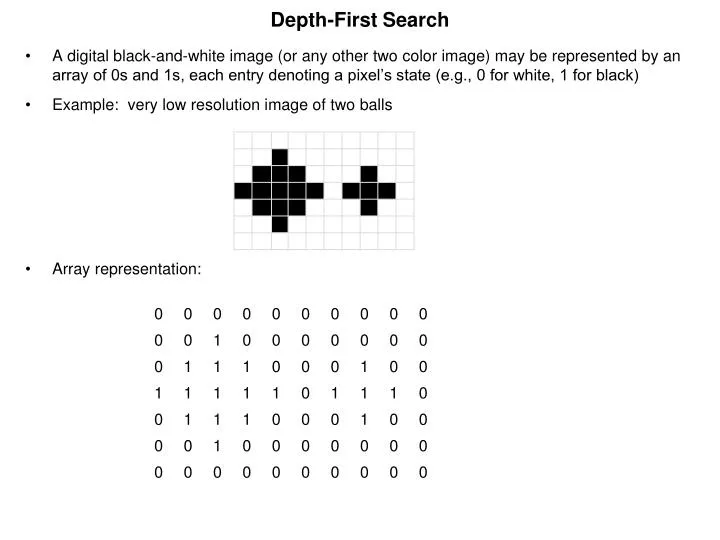 depth first search