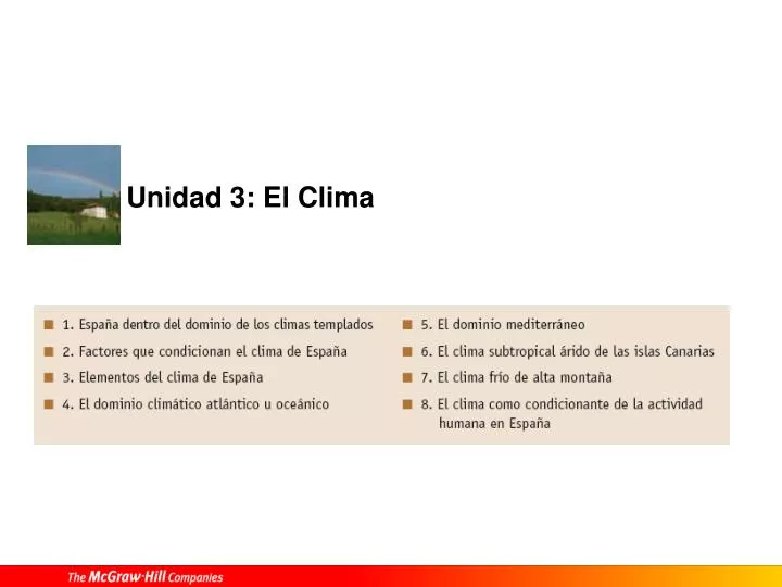 unidad 3 el clima