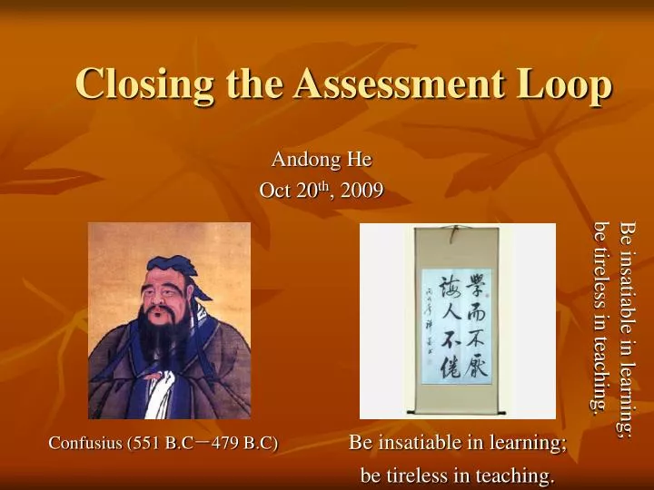 closing the assessment loop
