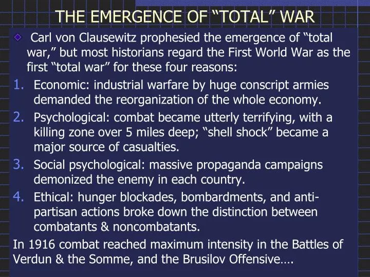 the emergence of total war