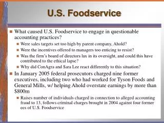 U.S. Foodservice