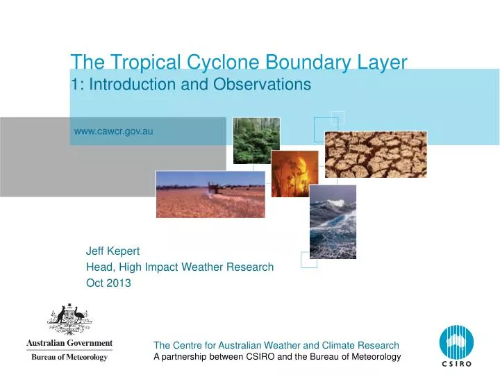 the tropical cyclone boundary layer 1 introduction and observations
