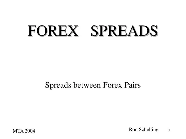 forex spreads