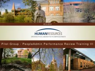Pilot Group - PeopleAdmin Performance Review Training III