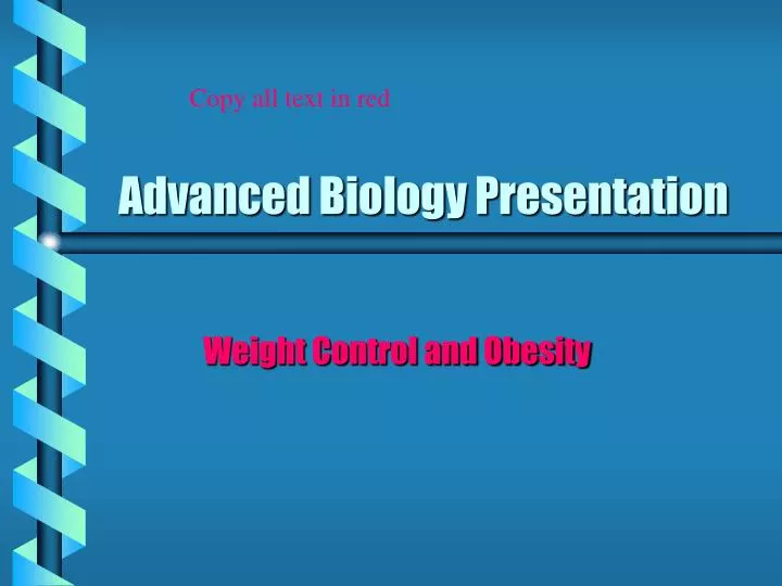 advanced biology presentation