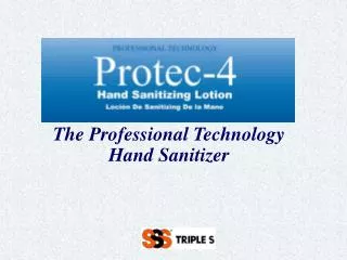 The Professional Technology Hand Sanitizer