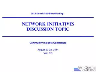 Network Initiatives Discussion Topic