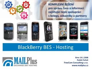 blackberry bes hosting