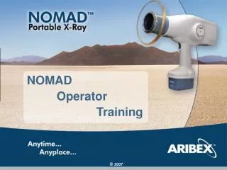 NOMAD Operator Training