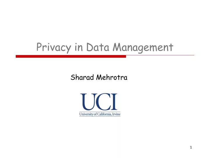 privacy in data management