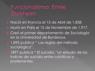 funcionalismo emile durkheim