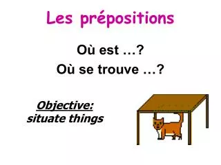 les pr positions