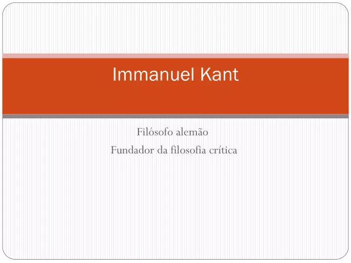 immanuel kant