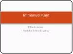 Immanuel Kant - slide 1