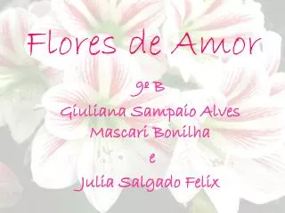 flores de amor