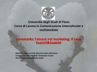 universit degli studi di pavia corso di laurea in comunicazione interculturale e multimediale