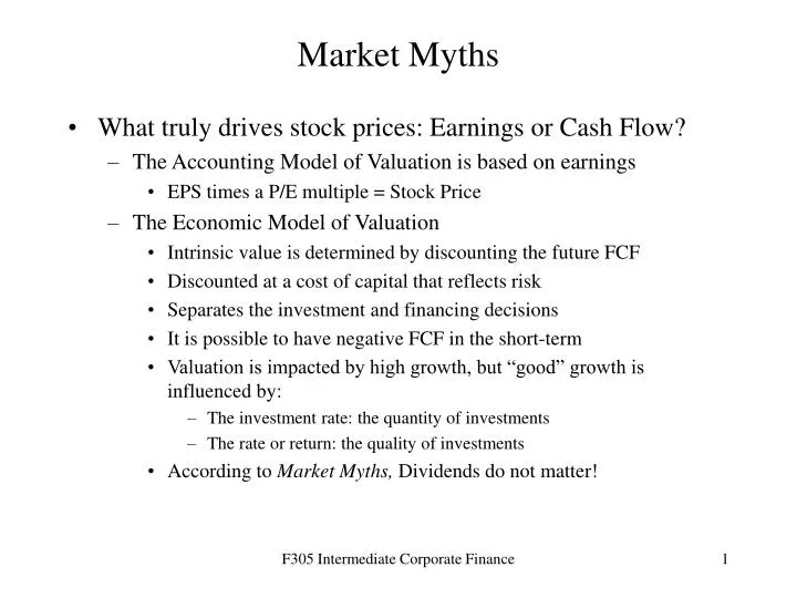 market myths