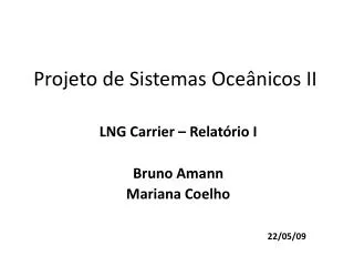 projeto de sistemas oce nicos ii