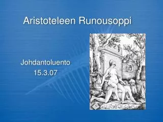 aristoteleen runousoppi