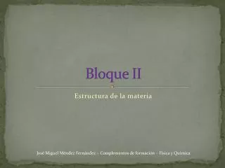 bloque ii