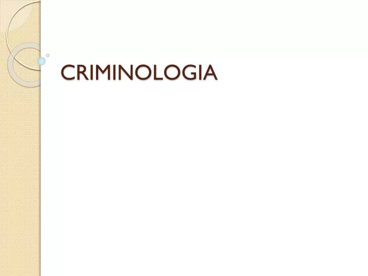 criminologia