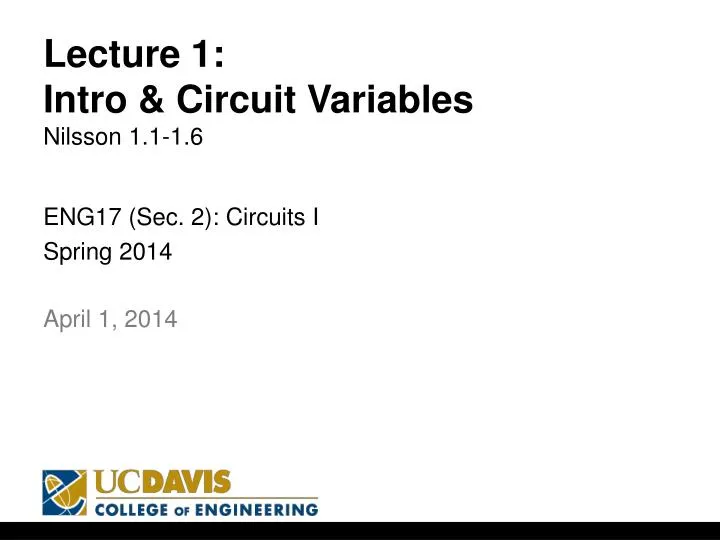 lecture 1 intro circuit variables nilsson 1 1 1 6