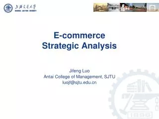 E-commerce Strategic Analysis