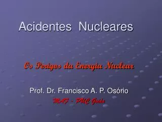 acidentes nucleares