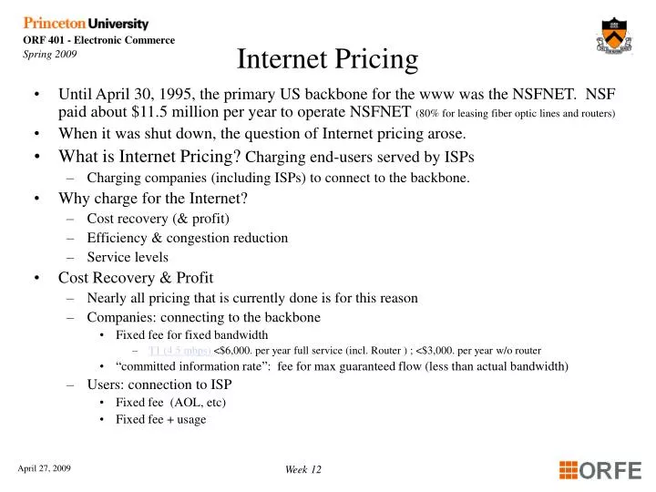 internet pricing