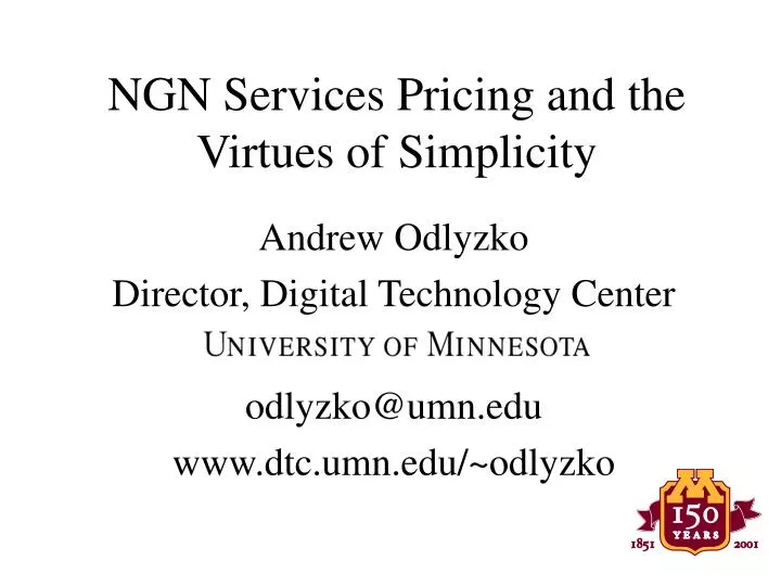 ngn services pricing and the virtues of simplicity