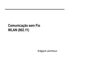 comunica o sem fio wlan 802 11