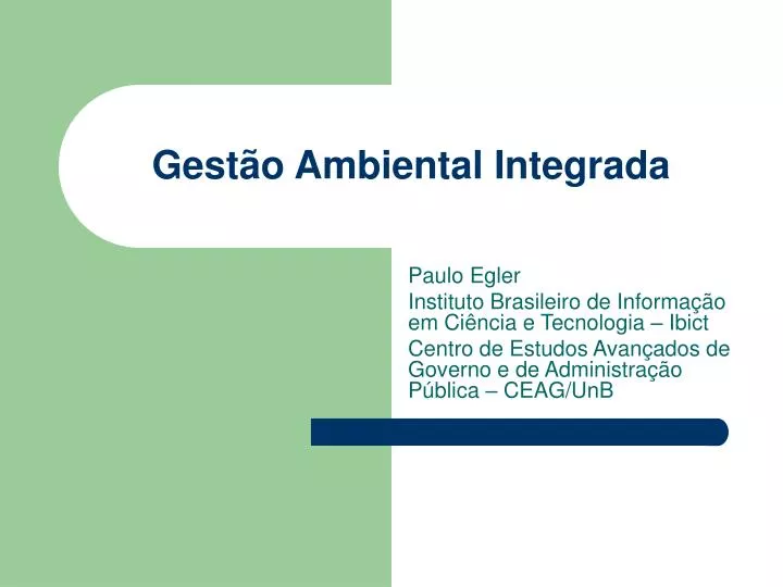 gest o ambiental integrada