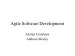 Three Levels of Agile Software Development: A Cooperative Game - slide 1
