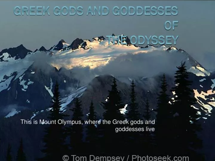 this is mount olympus where the greek gods and goddesses live