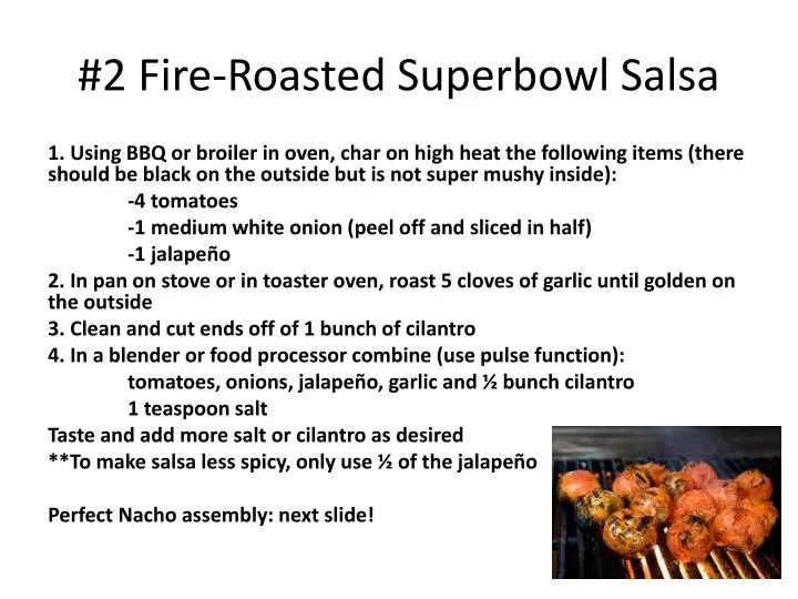 2 fire roasted superbowl salsa